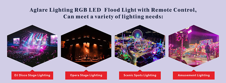 RGB泛光灯1000W 户外防水led彩色投光灯景观灯用于游乐设施照明、夜景照明_asiagame集团