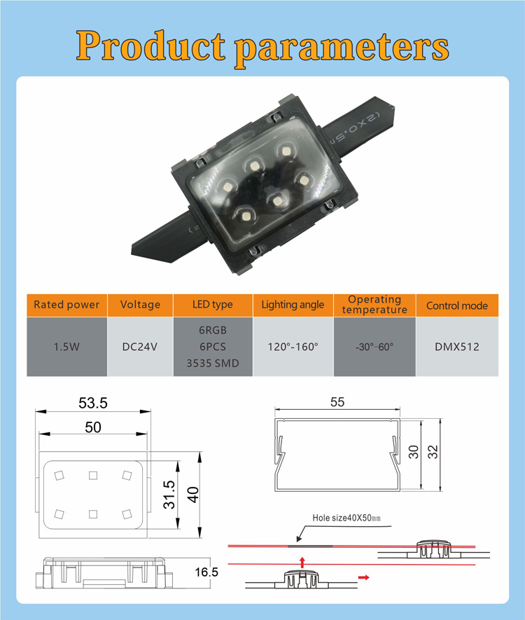 5公分LED点光源DMX512  防水IP68_asiagame集团
