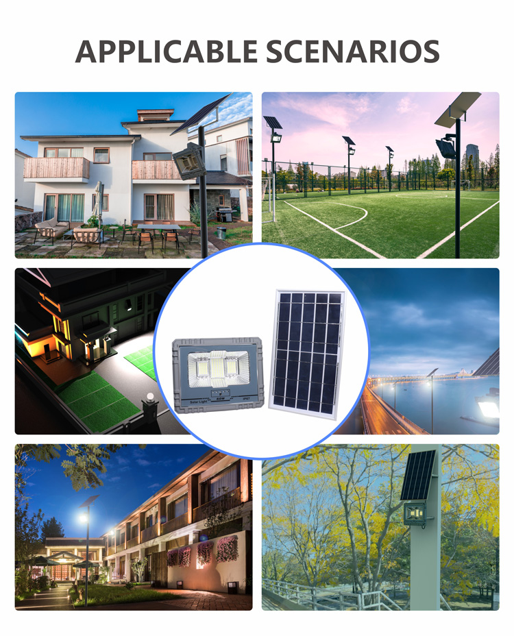 60W太阳能投光灯 家用户外灯ip67太阳能灯庭院灯_asiagame集团