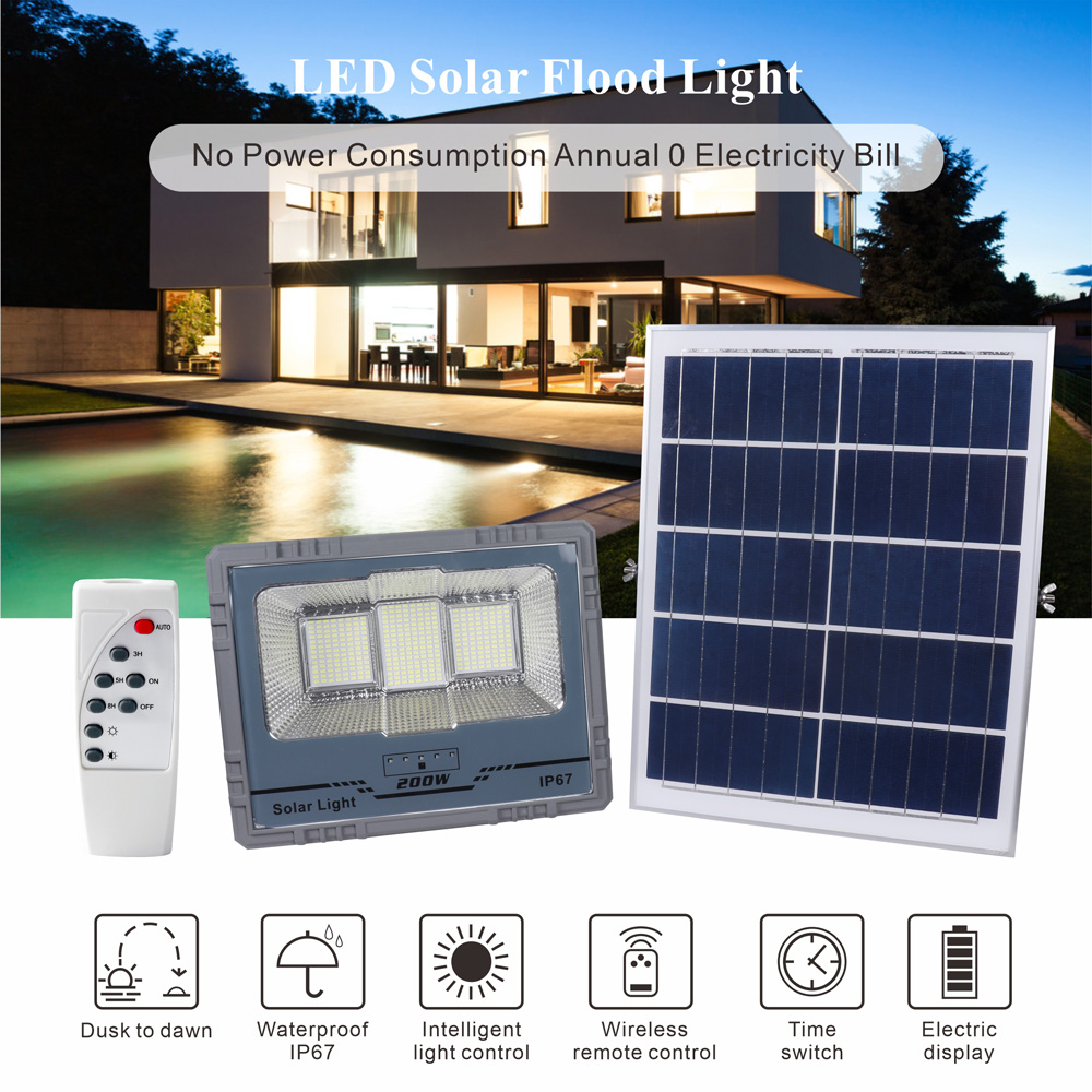 200W 户外太阳能投光灯-太阳能泛光灯批发_asiagame集团